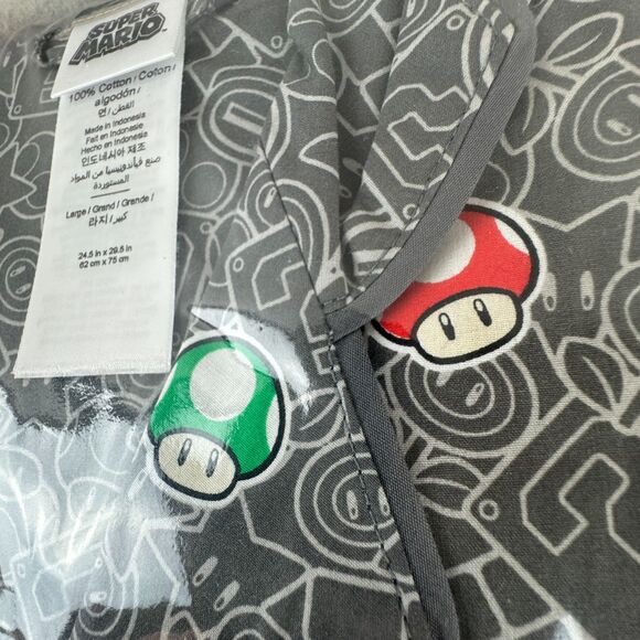 Pottery Barn Teen Super Mario Power-Up Glow-in-the-Dark Loose Fit Pajama Set L - Picture 8 of 10